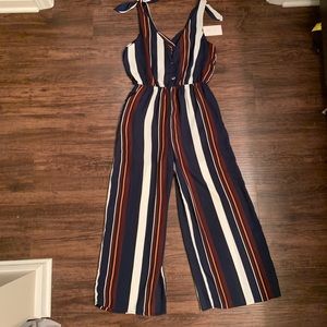 NWT! Sienna Sky striped jumpsuit